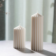 Fluted Pillar Candle — Set of 2