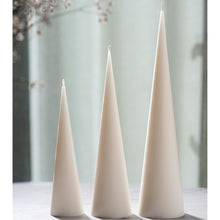 Tapered Cone Candle — Set of 3